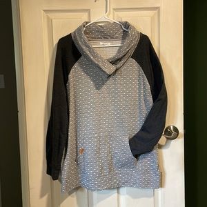 Cowl-Neck Sweatshirt